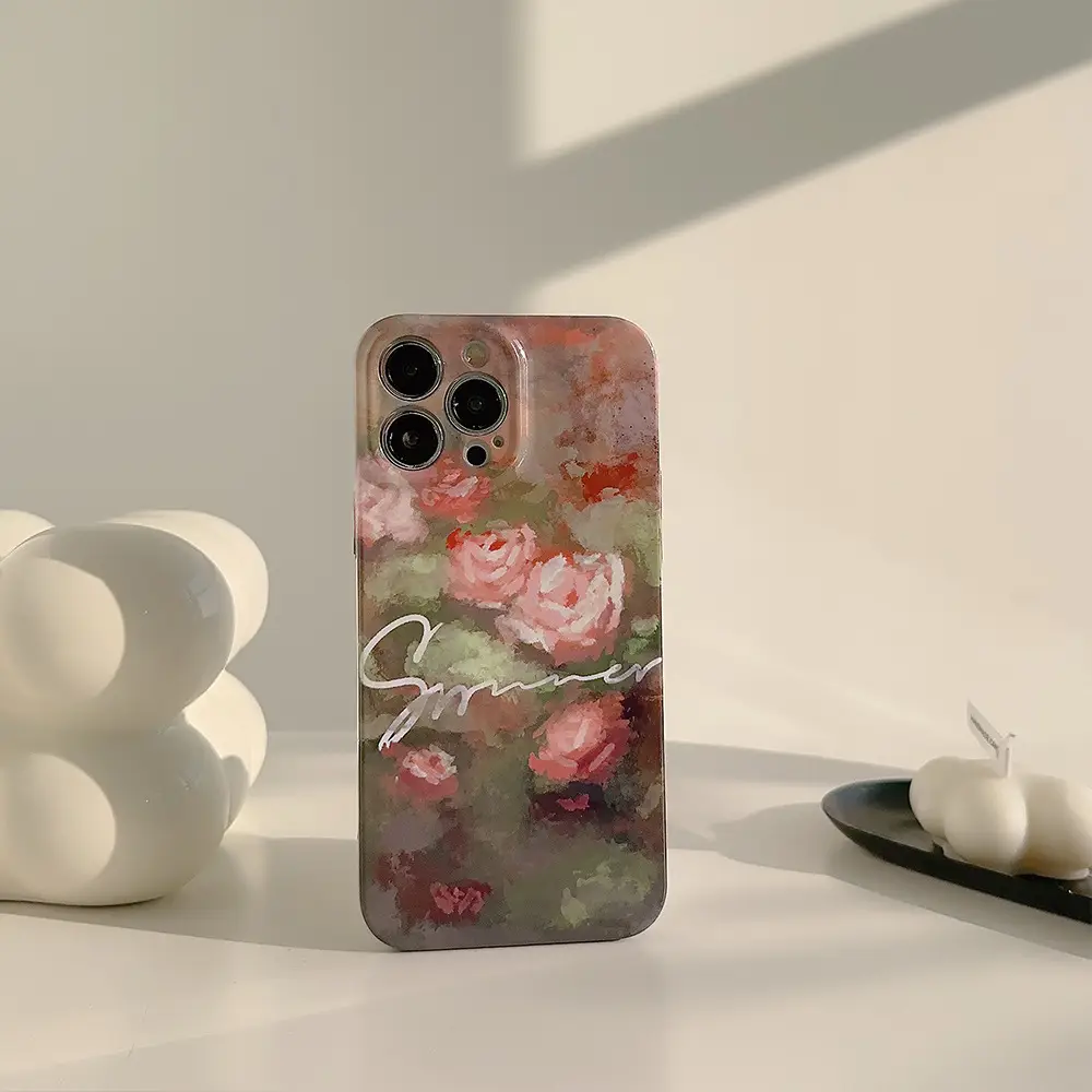 iPhone 14 Phone Case Floral Oil Painting Design — feature 25