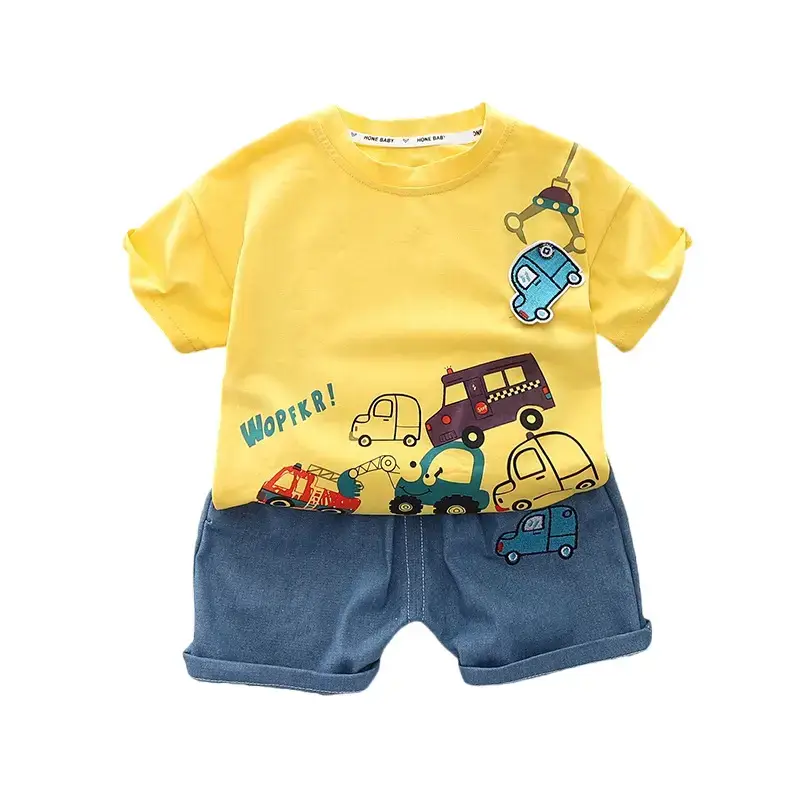 Wu Xiaoqi Kids Casual Shorts Set 2024 Summer - Image 9
