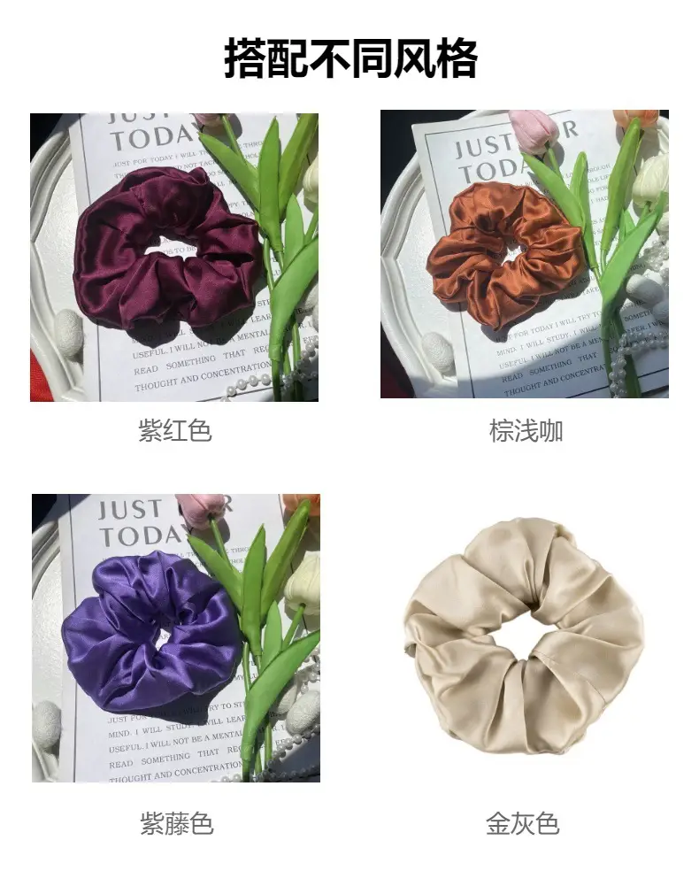 22mm Silk Hair Ties 6cm Large Mulberry Silk — feature 21