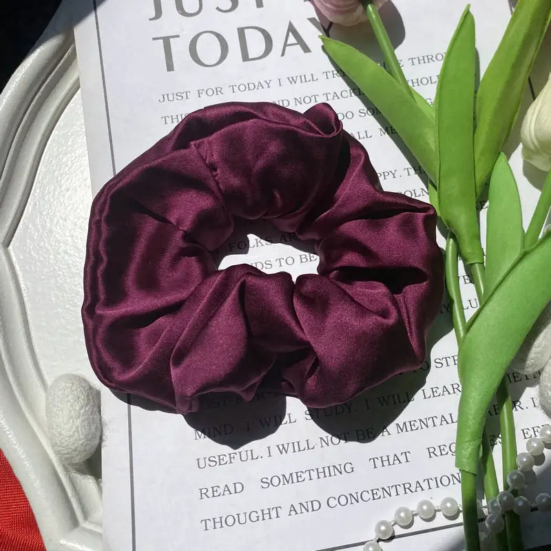 22mm Silk Hair Ties 6cm Large Mulberry Silk - Image 13