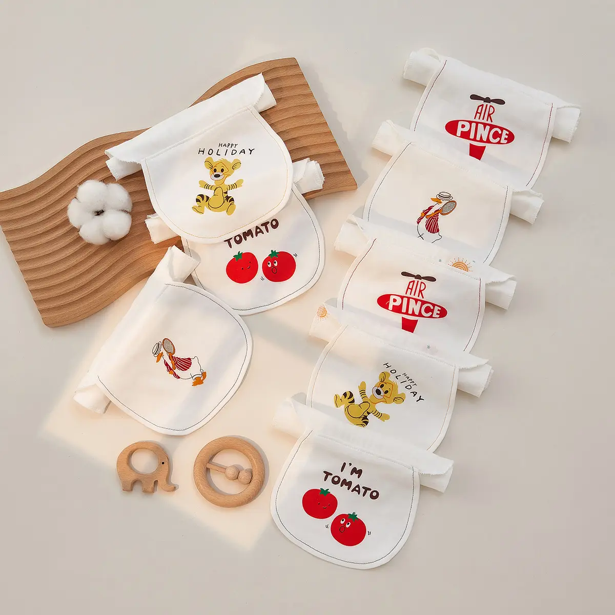 Baby Cotton Towel with "Hello Baby" Print - Image 6