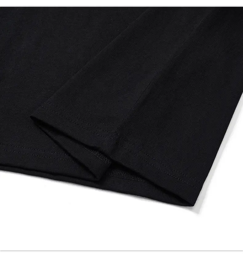 Men Black Cross Printed T-Shirt 230g Cotton — feature 15
