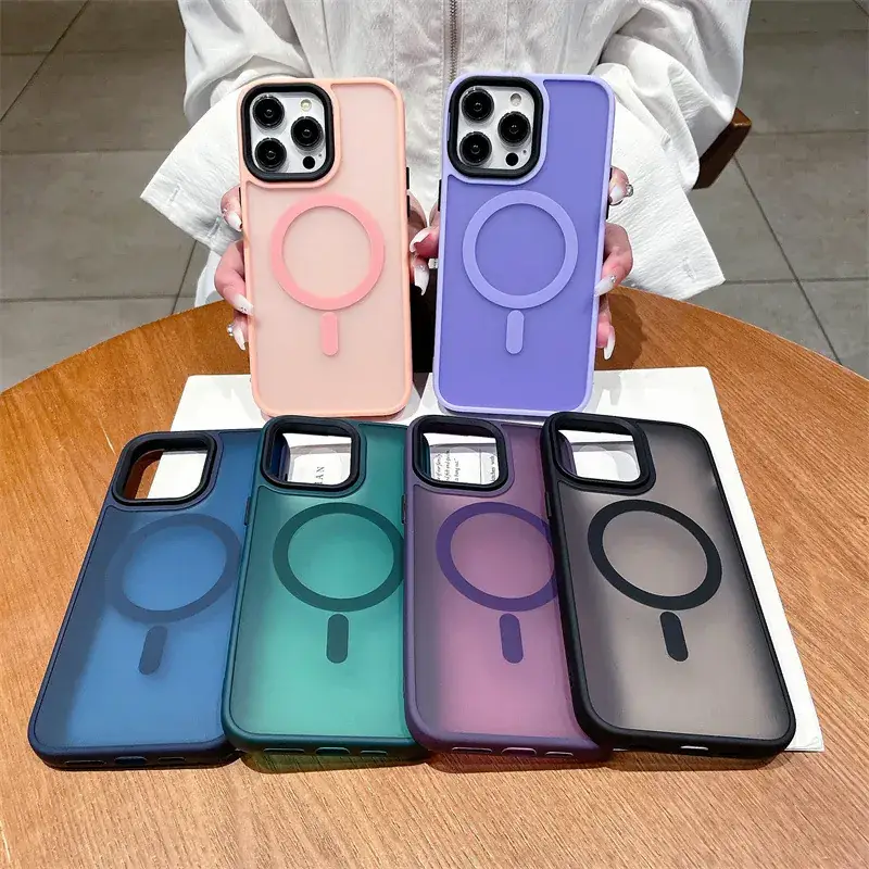 Magnetic Apple iPhone 17 Case Blue Matte Acrylic - Image 21