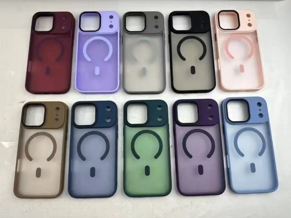 Magnetic Apple iPhone 17 Case Blue Matte Acrylic — feature 1