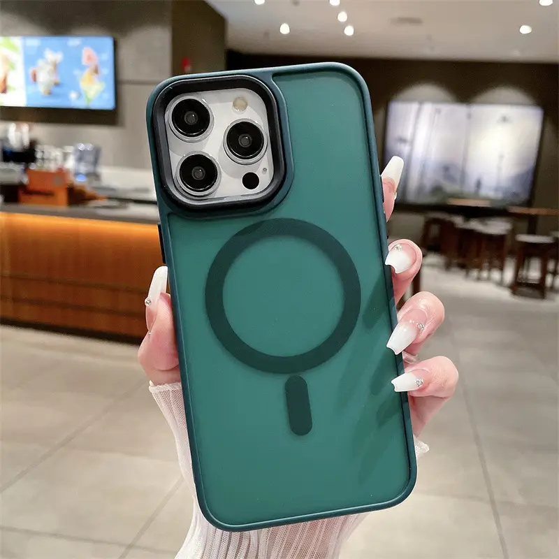 Magnetic Apple iPhone 17 Case Blue Matte Acrylic — feature 12