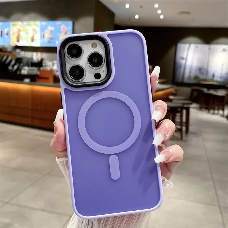 Magnetic Apple iPhone 17 Case Blue Matte Acrylic — feature 14
