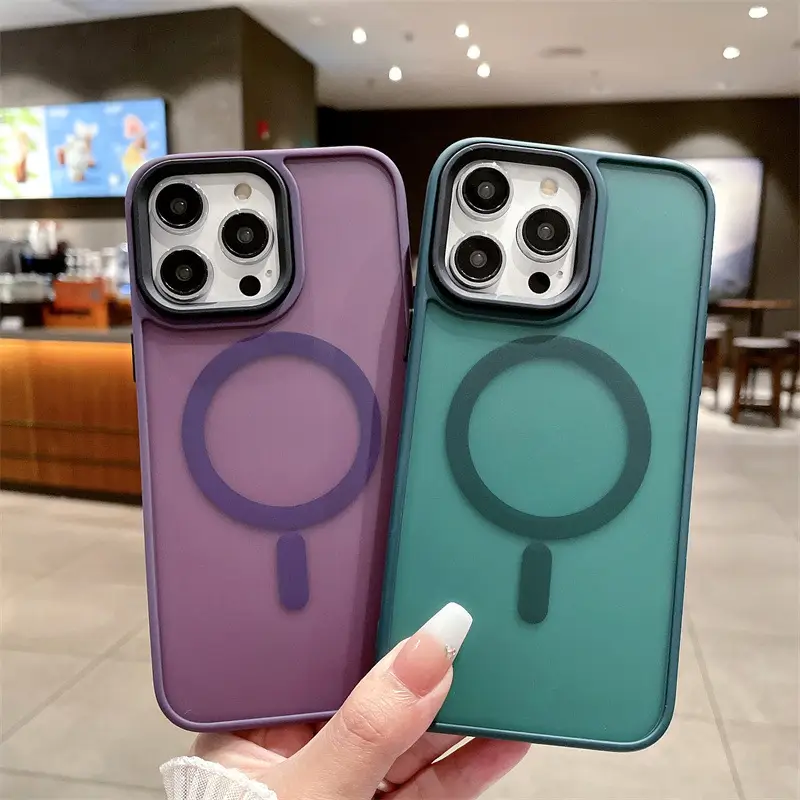 Magnetic Apple iPhone 17 Case Blue Matte Acrylic — feature 4