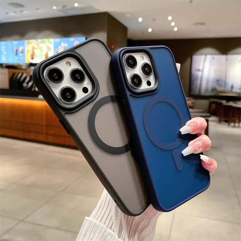 Magnetic Apple iPhone 17 Case Blue Matte Acrylic — feature 6