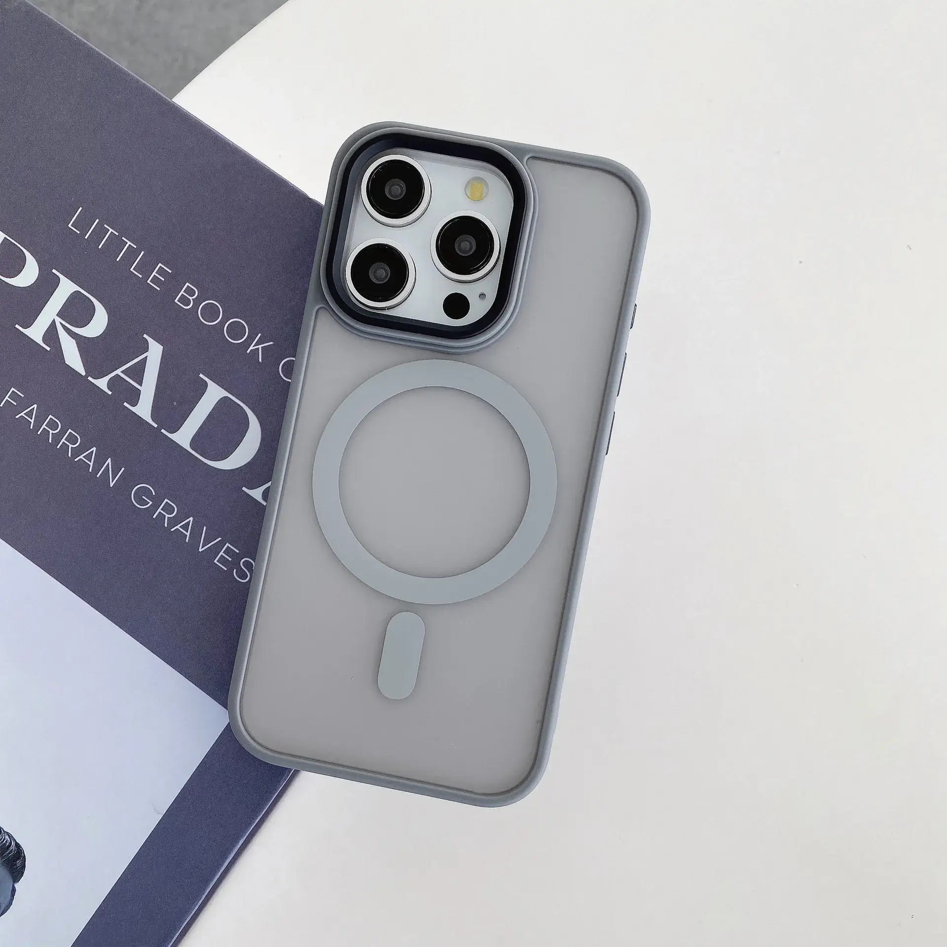 Magnetic Apple iPhone 17 Case Blue Matte Acrylic - Image 2