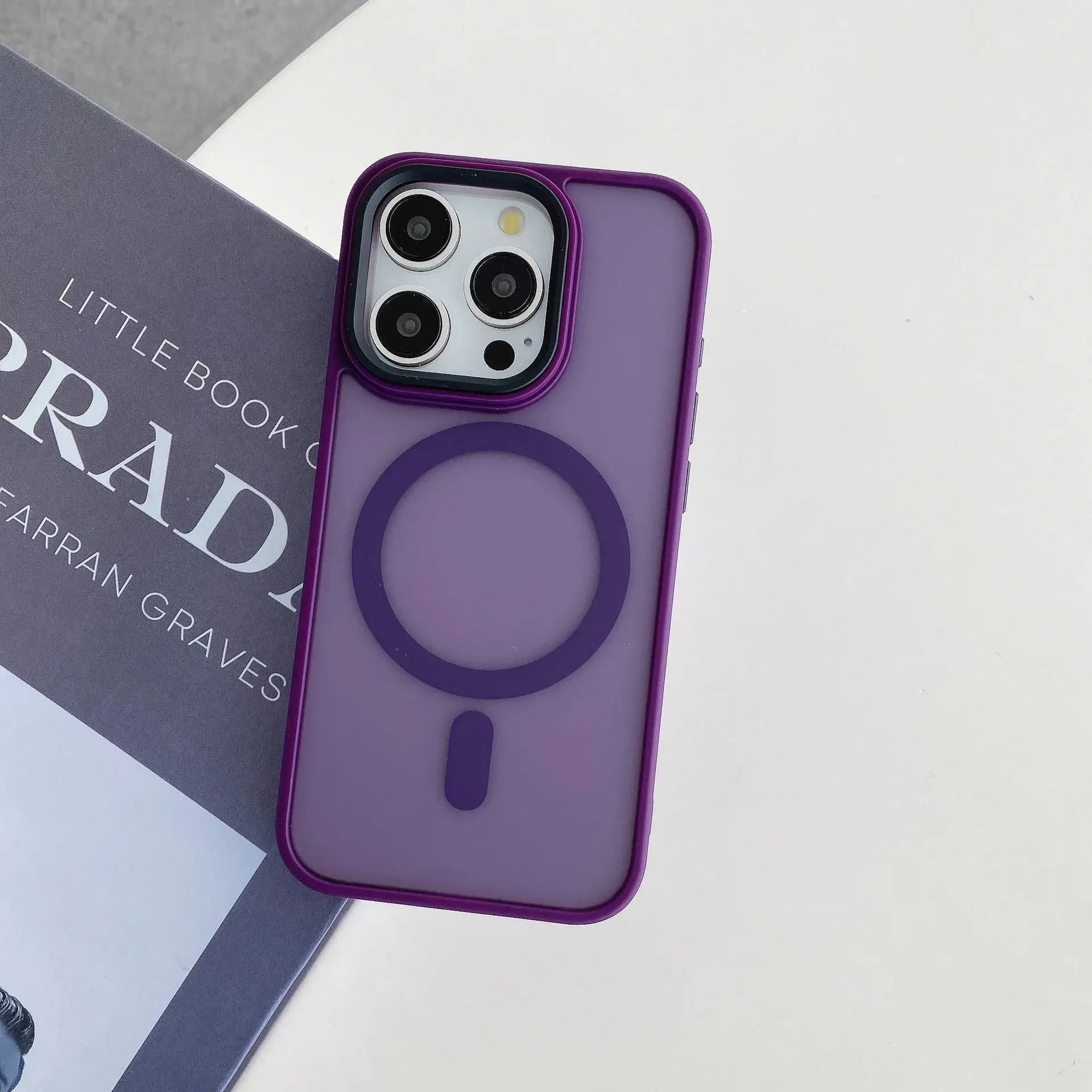 Magnetic Apple iPhone 17 Case Blue Matte Acrylic - Image 6