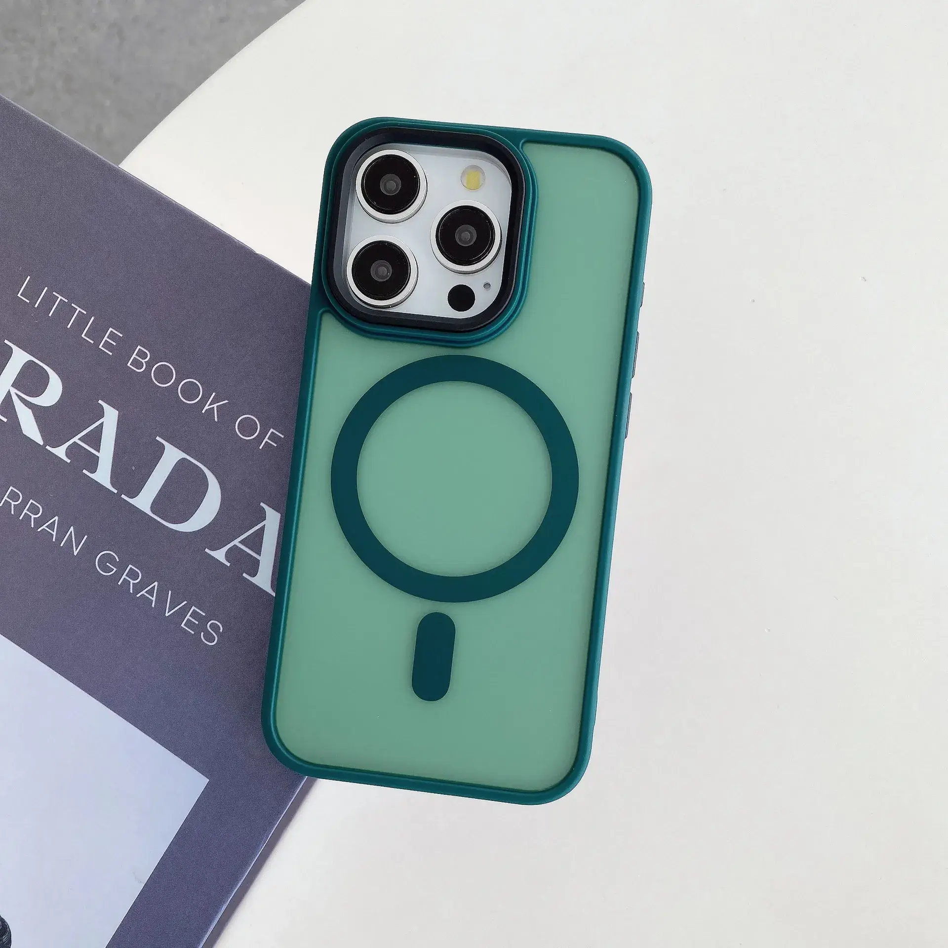 Magnetic Apple iPhone 17 Case Blue Matte Acrylic - Image 11