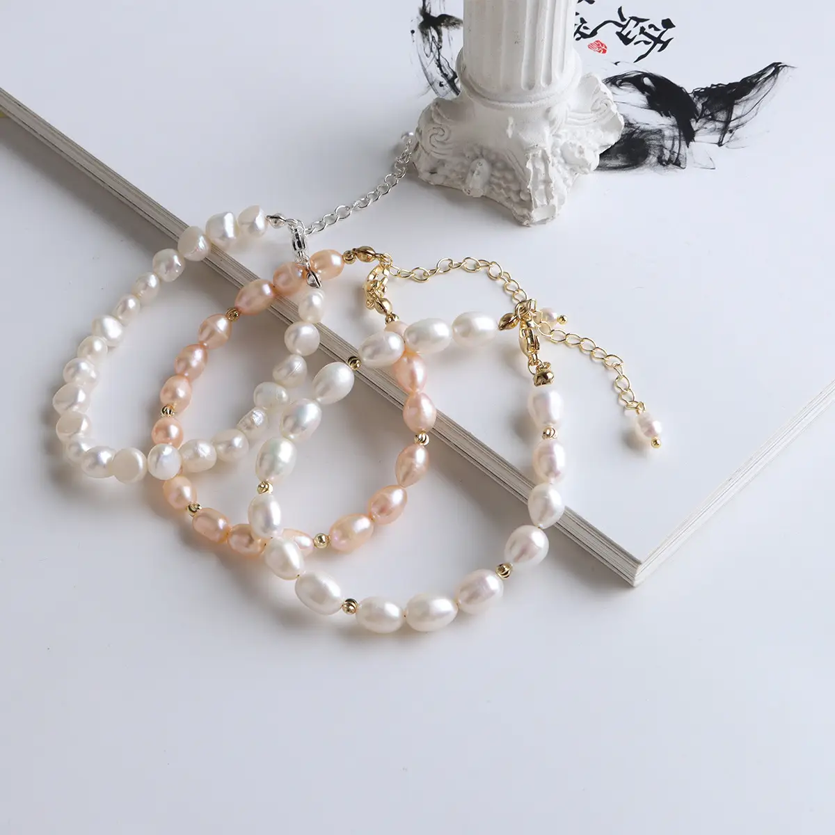 Korean Style Pearl Bracelet for Women Natural Baroque Design - Image 5