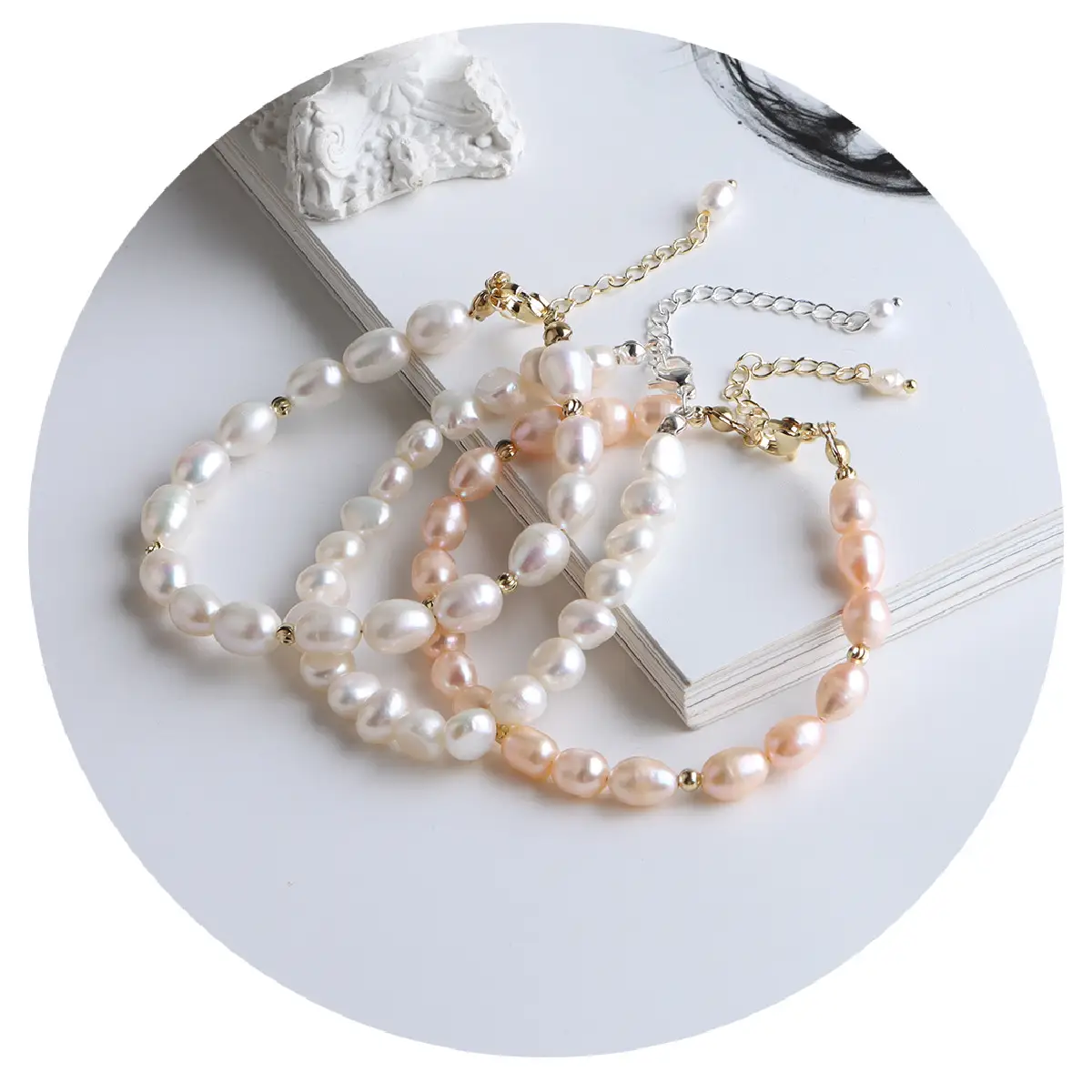 Korean Style Pearl Bracelet for Women Natural Baroque Design - Image 8