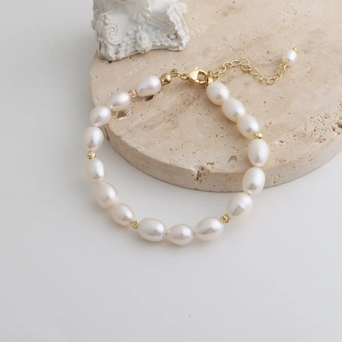 Korean Style Pearl Bracelet for Women Natural Baroque Design — feature 5