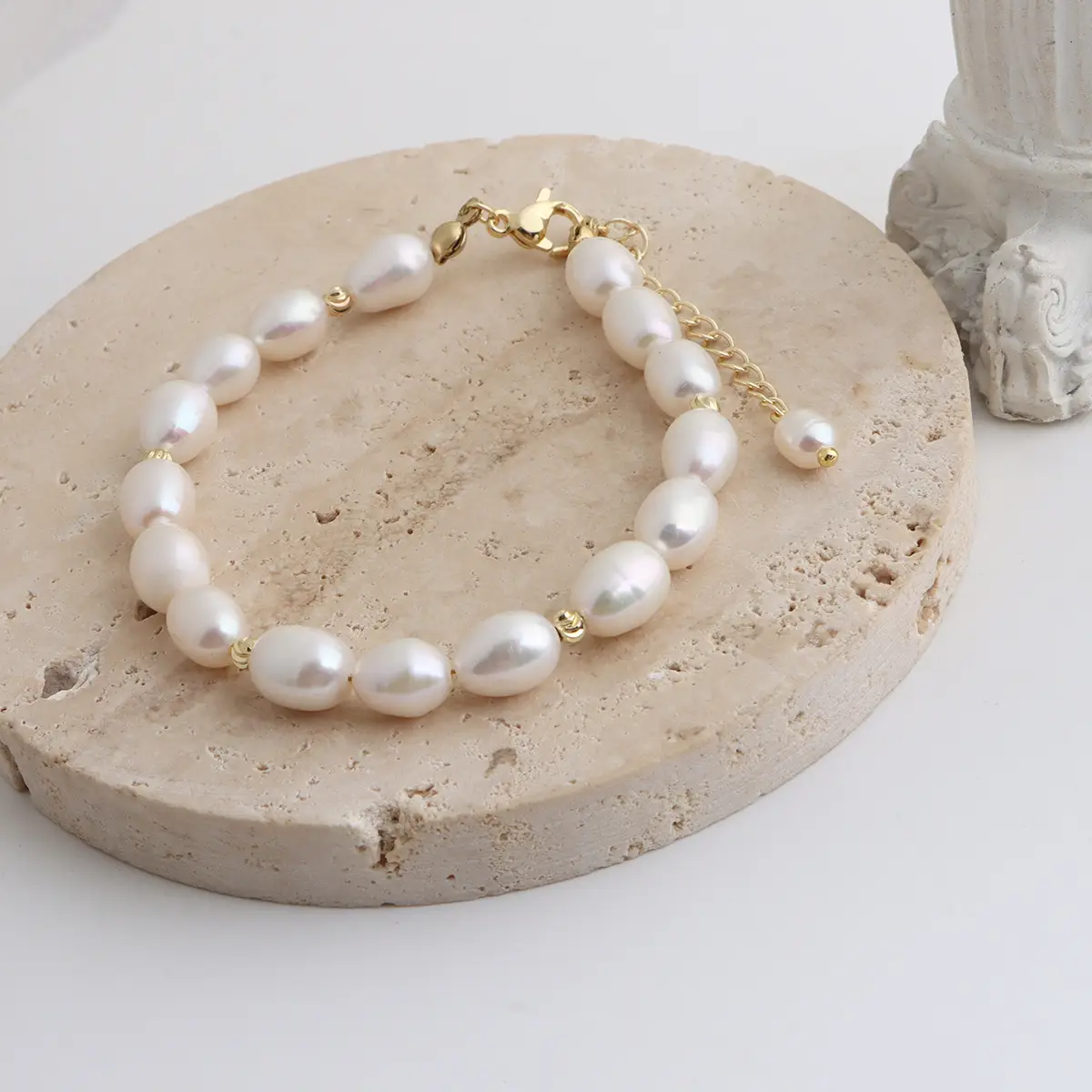 Korean Style Pearl Bracelet for Women Natural Baroque Design — feature 6