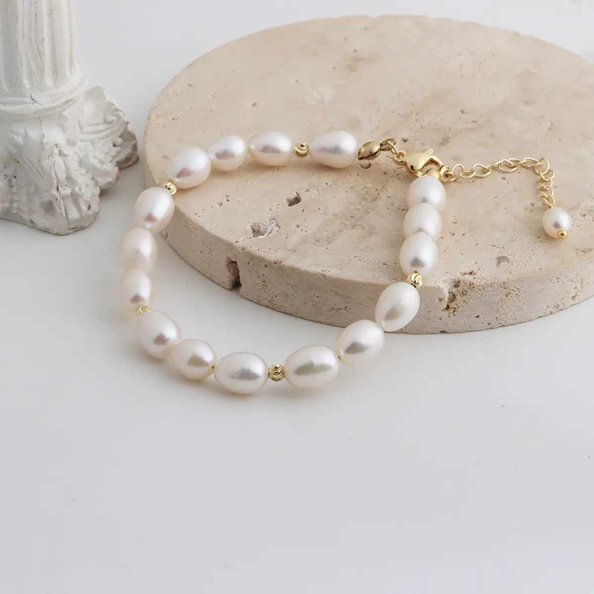 Korean Style Pearl Bracelet for Women Natural Baroque Design — feature 7