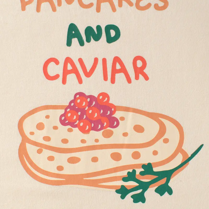 Kids Pancakes & Caviar T-Shirt Cream 2024 - Image 3