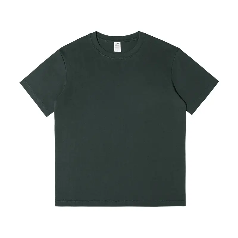 Men Black Cotton T-Shirt Short Sleeve Summer - Image 5