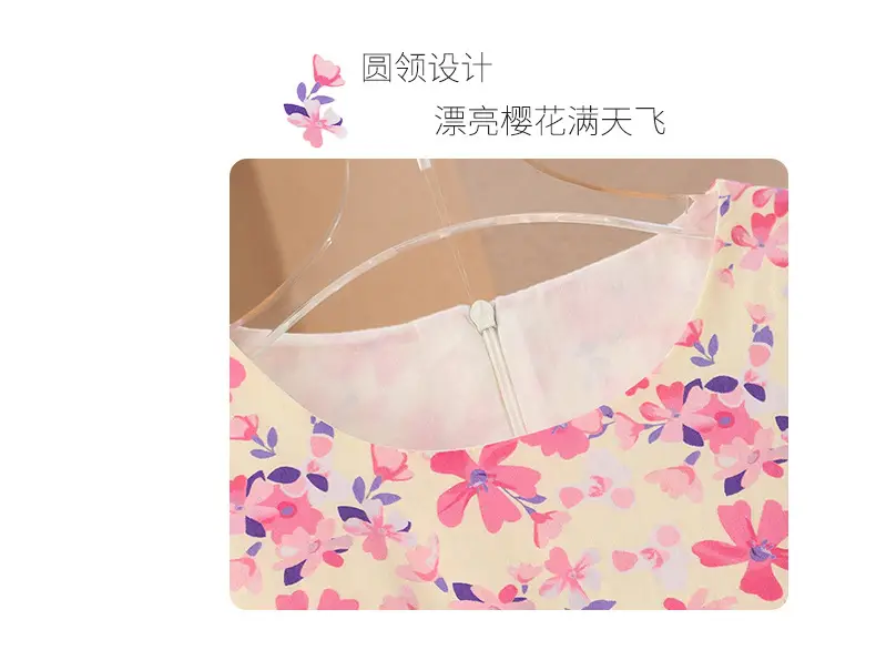 Girls Floral Cotton Dress Pastoral Style Summer — feature 14