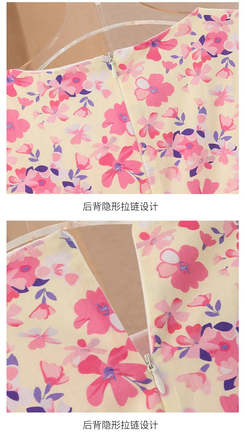 Girls Floral Cotton Dress Pastoral Style Summer — feature 27