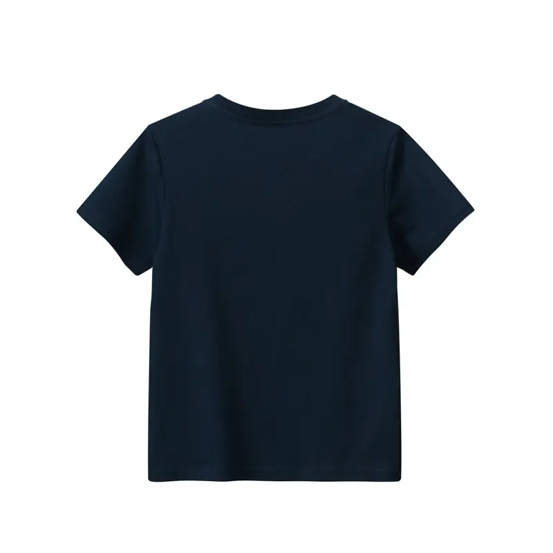 Kids Shark Graphic T-Shirt Navy Blue Short Sleeve