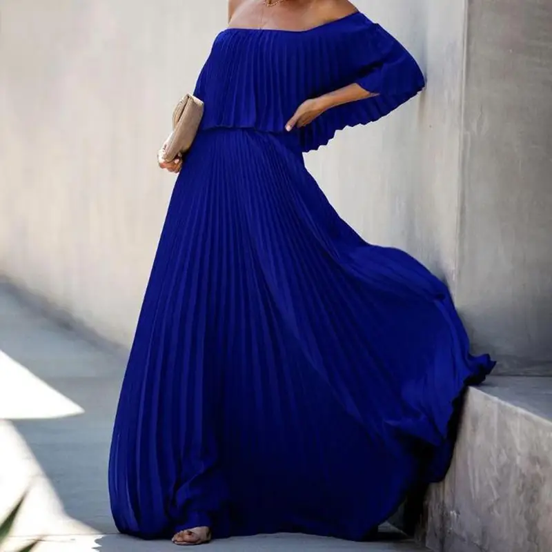 Off-Shoulder Floor-Length Gown Dress for Women — feature 5