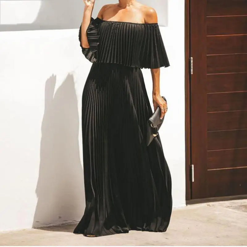 Off-Shoulder Floor-Length Gown Dress for Women — feature 6