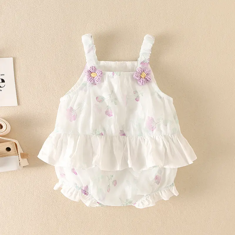 Baby Floral Cotton Sling Bag for Girls Summer - Image 5