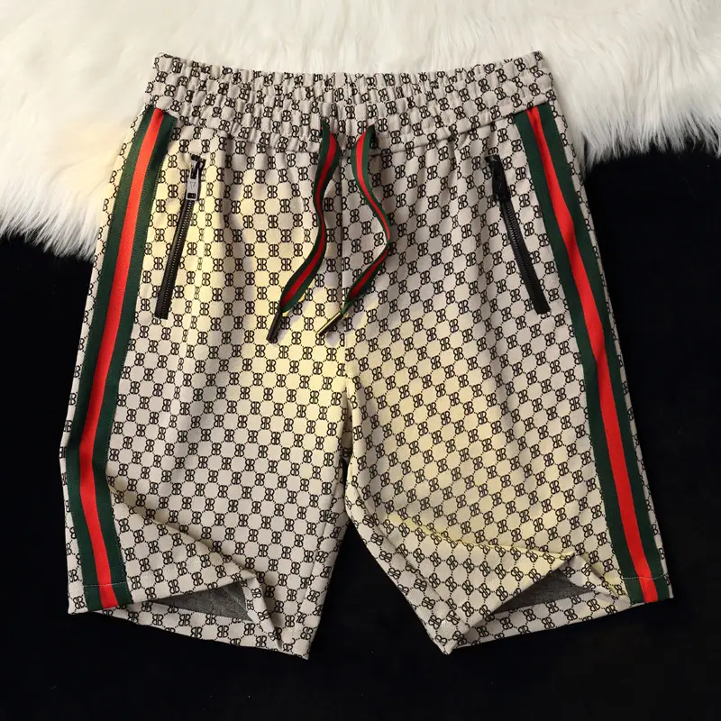Men Ice Silk Checkered Shorts Large Summer Wear - Image 14