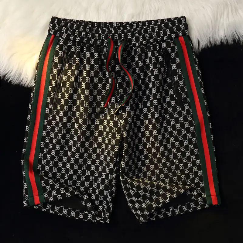Men Ice Silk Checkered Shorts Large Summer Wear - Image 15
