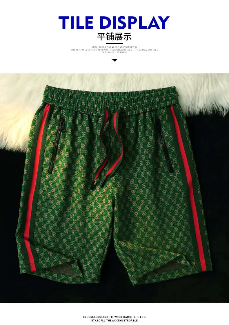 Men Ice Silk Checkered Shorts Large Summer Wear — feature 10