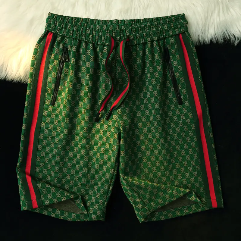 Men Ice Silk Checkered Shorts Large Summer Wear - Image 3
