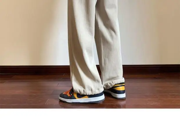 Men's Green Loose Straight Wide Leg Pants Spring Autumn — feature 22