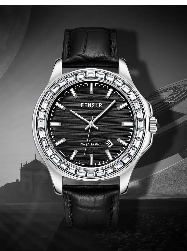 Fenshi Men's Luminous Watch with Crystal Band — feature 9