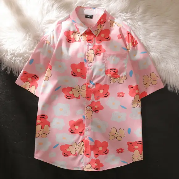 Men's 2023 Floral Long Sleeve Shirt Multicolor Slim Fit — feature 32