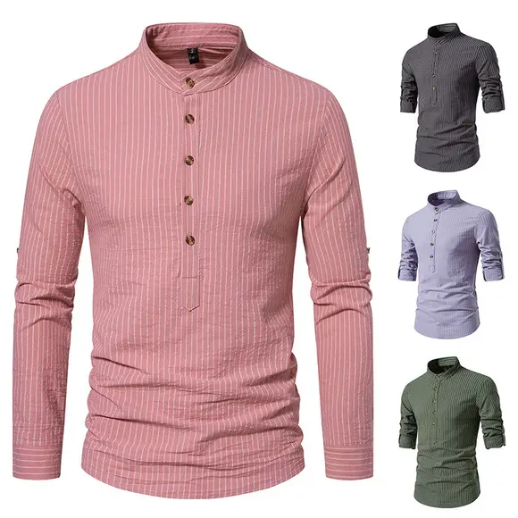 Men's 2023 Floral Long Sleeve Shirt Multicolor Slim Fit — feature 36