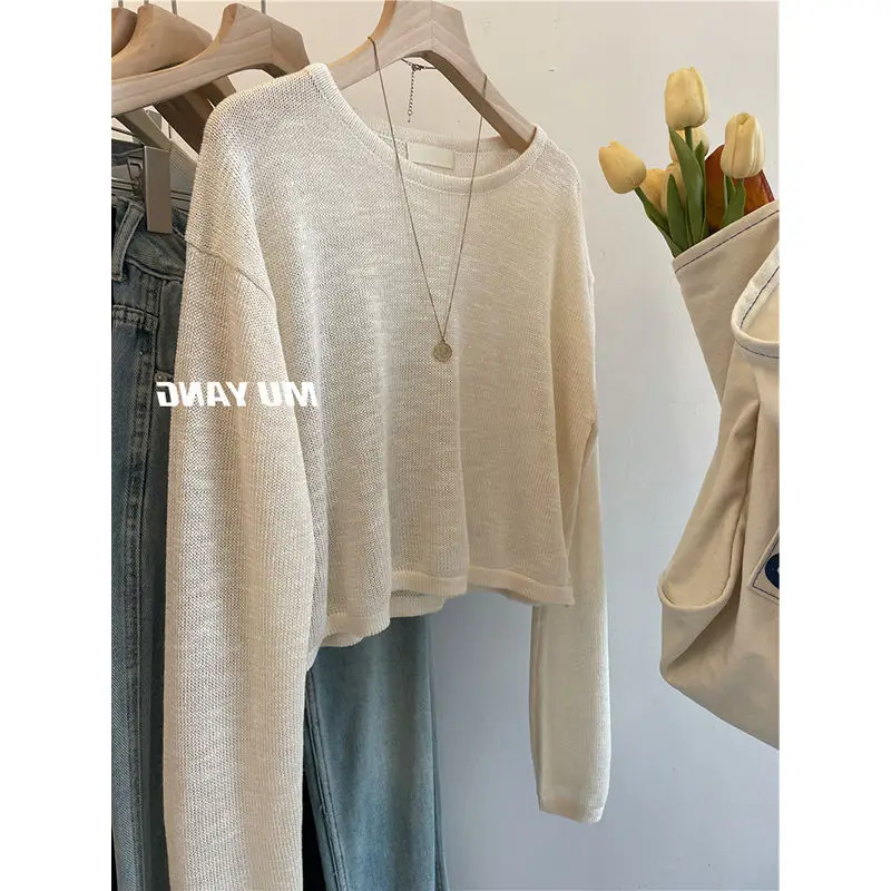 Women's 2023 Summer Sunscreen Sweater Long Sleeve - Image 4