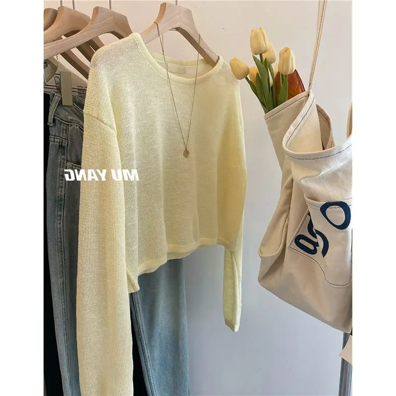Women's 2023 Summer Sunscreen Sweater Long Sleeve - Image 5