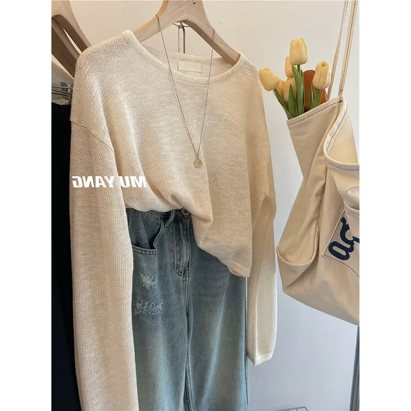 Women's 2023 Summer Sunscreen Sweater Long Sleeve - Image 6