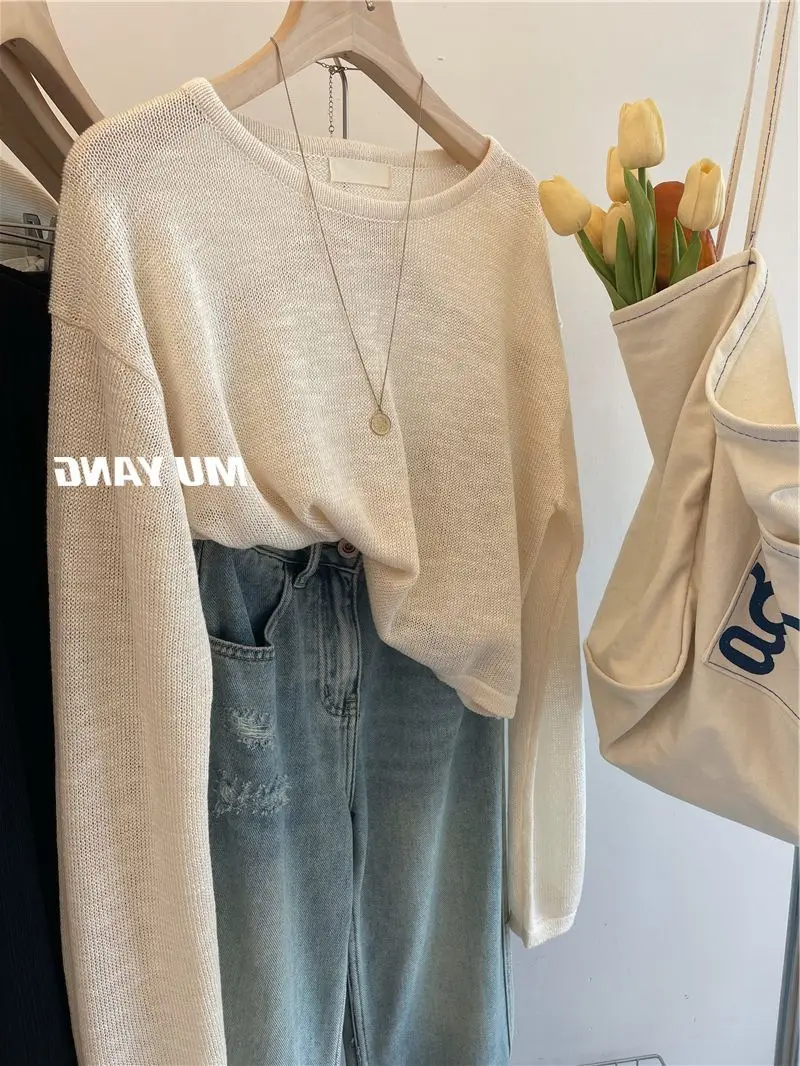 Women's 2023 Summer Sunscreen Sweater Long Sleeve — feature 2
