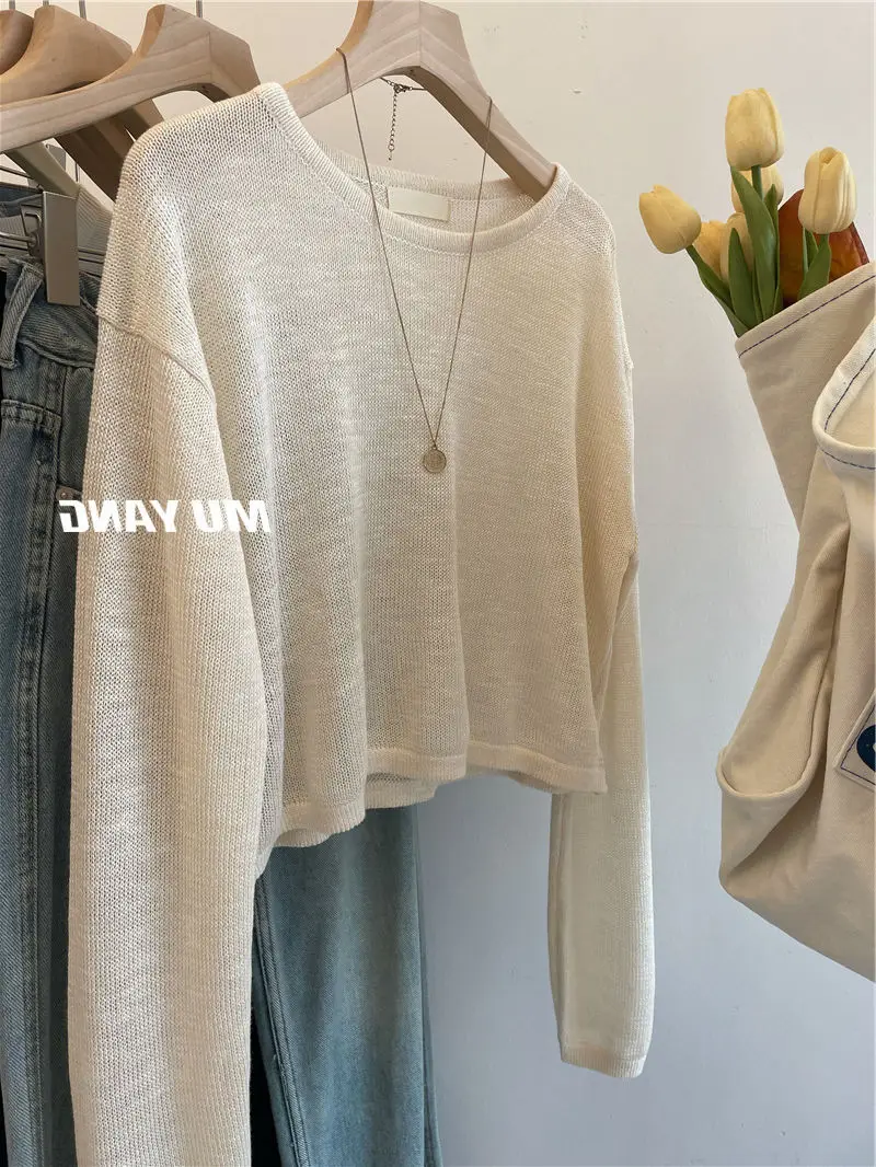 Women's 2023 Summer Sunscreen Sweater Long Sleeve — feature 3