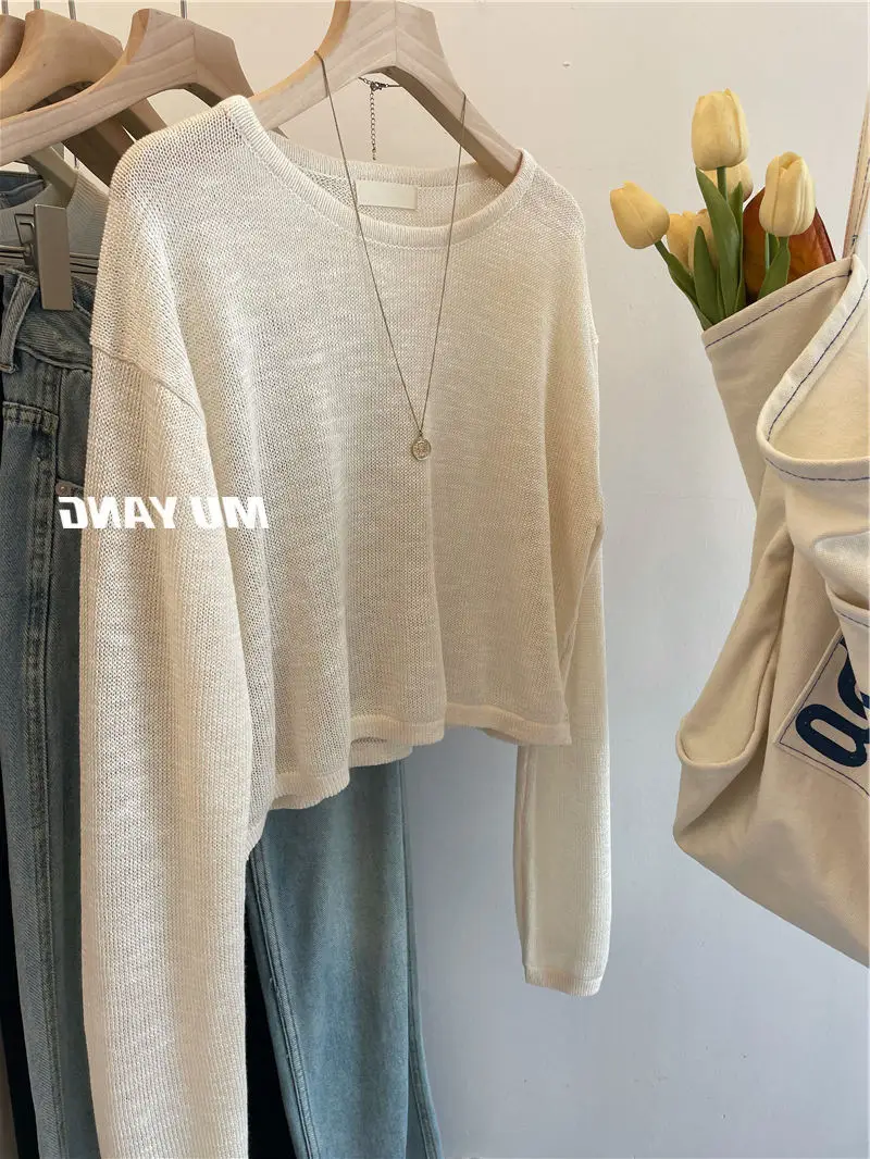 Women's 2023 Summer Sunscreen Sweater Long Sleeve — feature 4