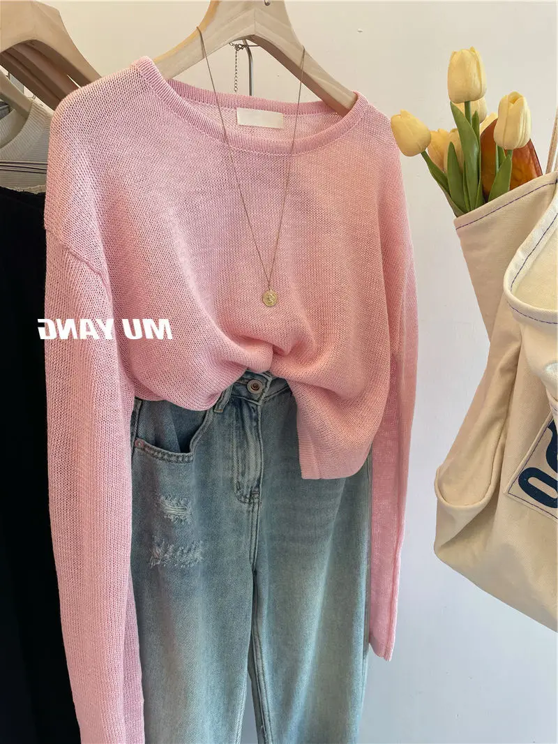 Women's 2023 Summer Sunscreen Sweater Long Sleeve — feature 6