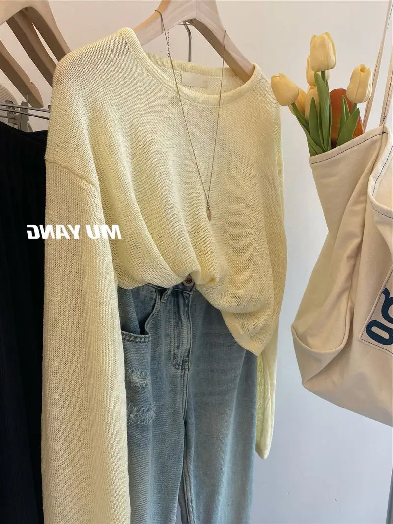 Women's 2023 Summer Sunscreen Sweater Long Sleeve — feature 8