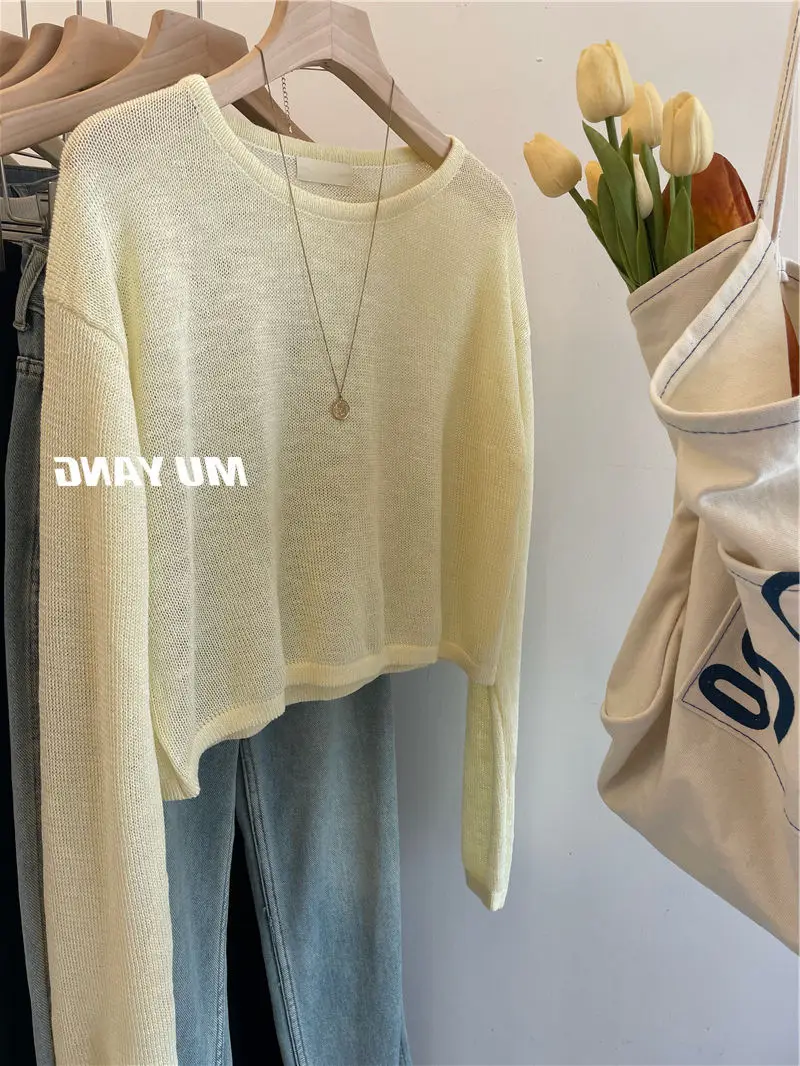 Women's 2023 Summer Sunscreen Sweater Long Sleeve — feature 9