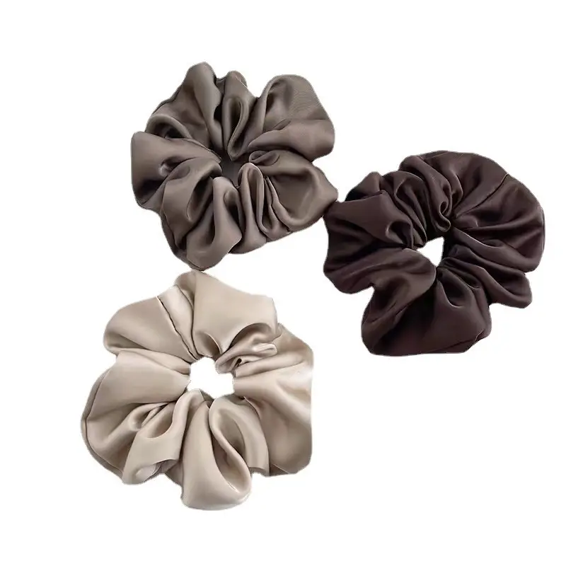 Large Satin Hair Scrunchies for Women Low Ponytail