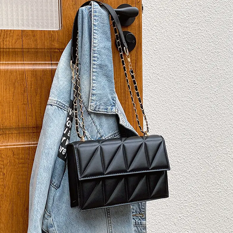 Pink French Niche Chain Shoulder Bag for Women - Image 6
