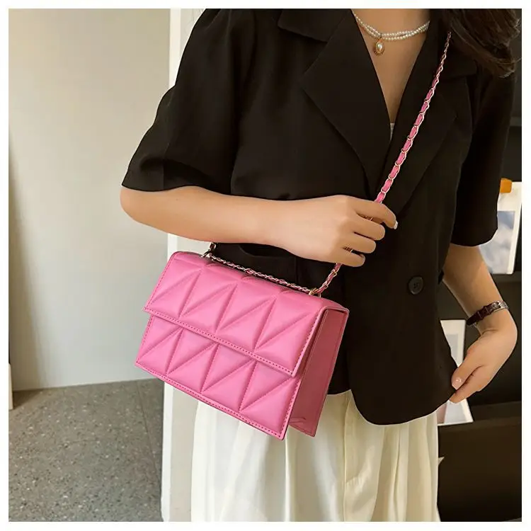 Pink French Niche Chain Shoulder Bag for Women — feature 11