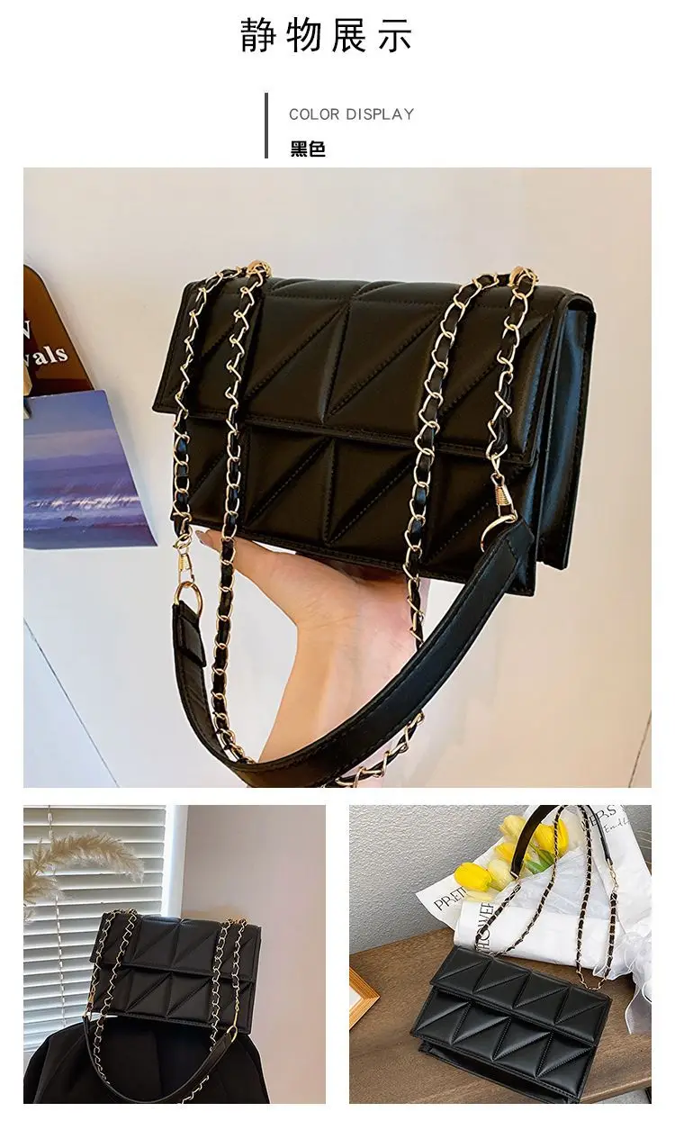 Pink French Niche Chain Shoulder Bag for Women — feature 40