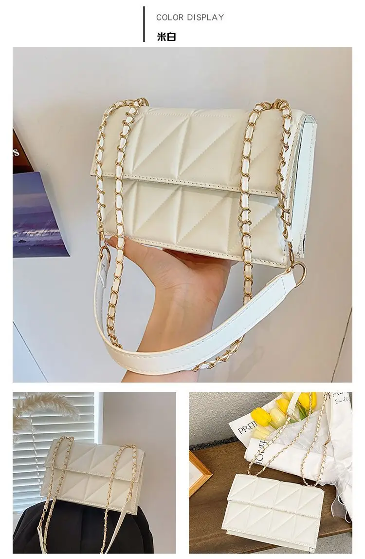 Pink French Niche Chain Shoulder Bag for Women — feature 41